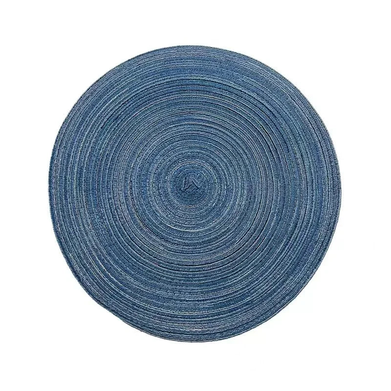 Round Woven Vinyl Placemats Set - Cake Pops Parties
