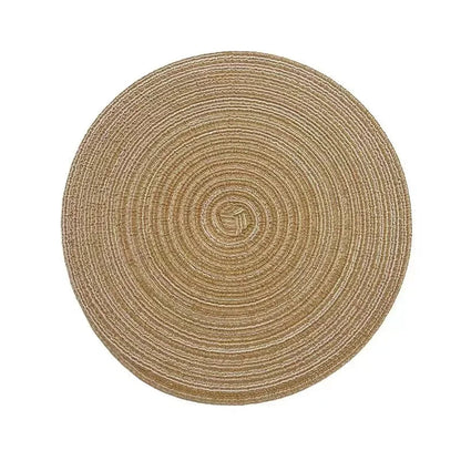 Round Woven Vinyl Placemats Set - Cake Pops Parties