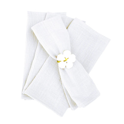 Rustic Blue Cotton Napkin Set - Cake Pops Parties