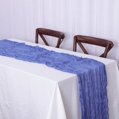 Rustic Cheese Gauze Table Runner - Cake Pops Parties