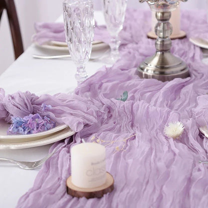 Rustic Cheese Gauze Table Runner - Cake Pops Parties