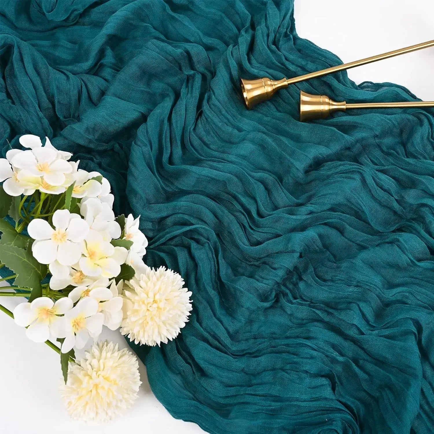 Rustic Cotton Cheesecloth Table Runner - Cake Pops Parties