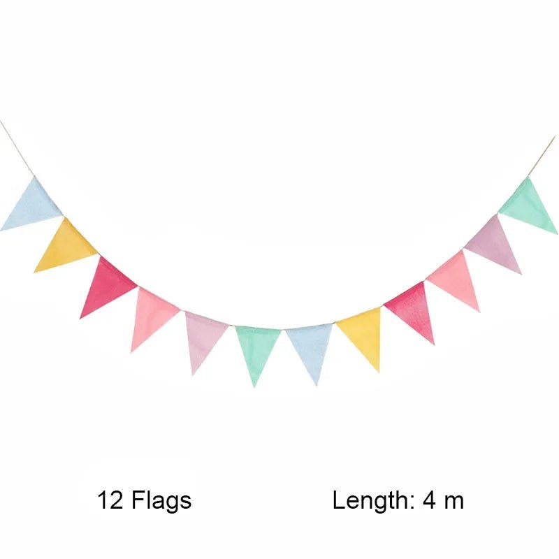 Rustic Just Married Burlap Bunting Banner Set - Cake Pops Parties