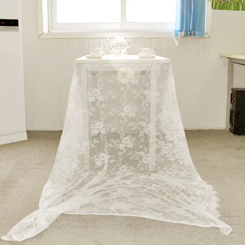 Rustic Wedding Lace Tablecloth - Cake Pops Parties