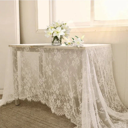Rustic Wedding Lace Tablecloth - Cake Pops Parties