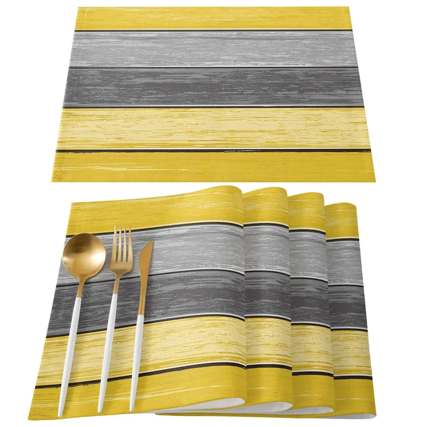 Rustic Wood Texture Placemats Set - Cake Pops Parties