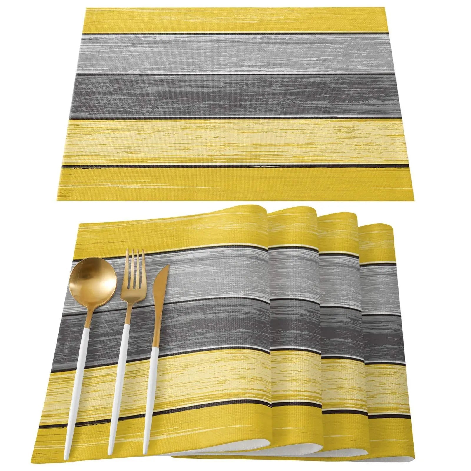 Rustic Wood Texture Placemats Set - Cake Pops Parties