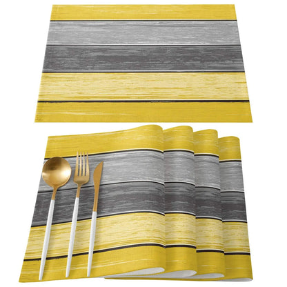 Rustic Wood Texture Placemats Set - Cake Pops Parties