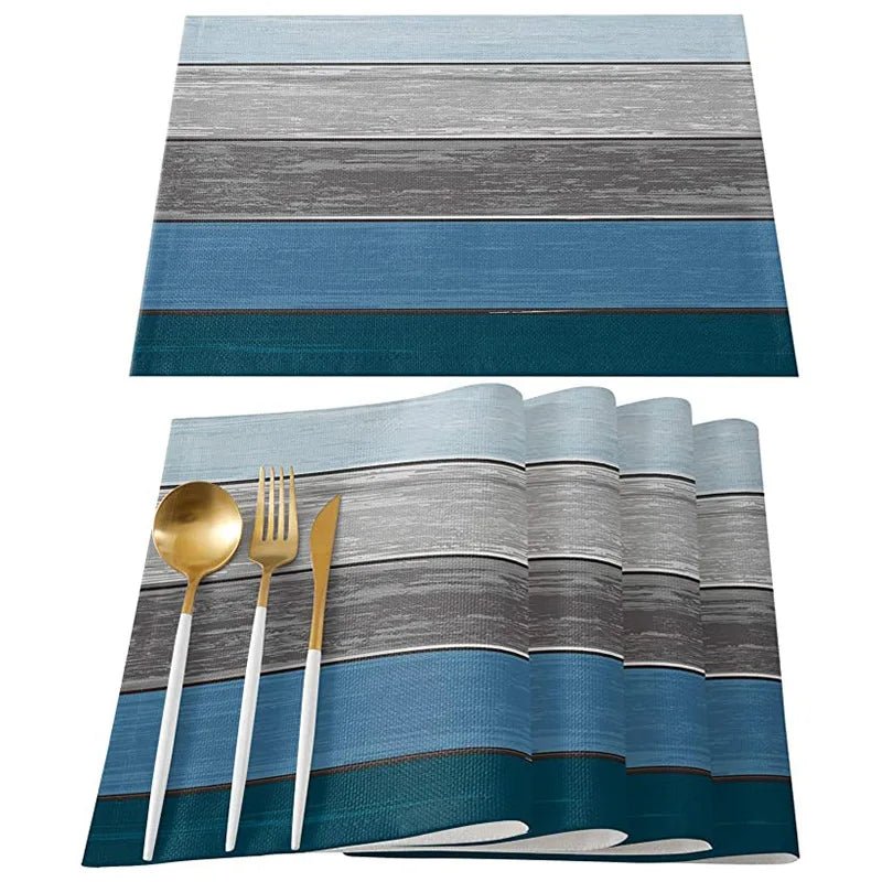 Rustic Wood Texture Placemats Set - Cake Pops Parties