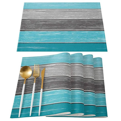 Rustic Wood Texture Placemats Set - Cake Pops Parties