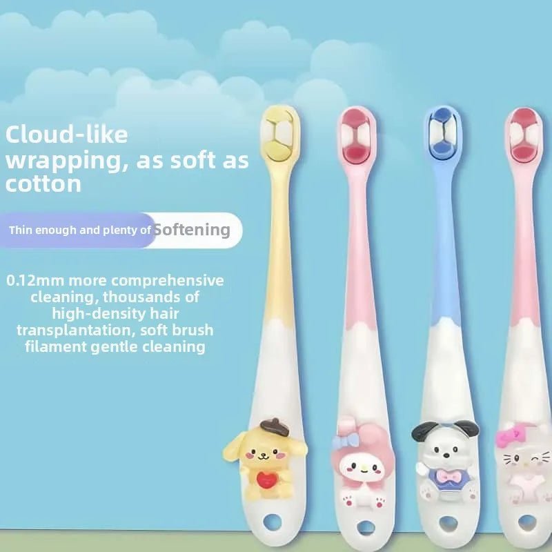 Sanrio Children’s Toothbrush Kuromi Cinnamoroll Soft Brush Set - Cake Pops Parties