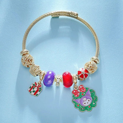 Sanrio Christmas Charm Bracelet Hello Kitty Kuromi Women Xmas - Cake Pops Parties