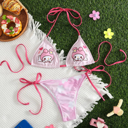 Sanrio Hello Kitty 2 - Piece Bikini | My Melody Summer Beach Swimsuit - Cake Pops Parties