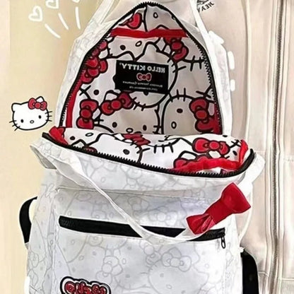 Sanrio Hello Kitty Cartoon Backpack - Large Capacity School Travel Bag - Cake Pops Parties