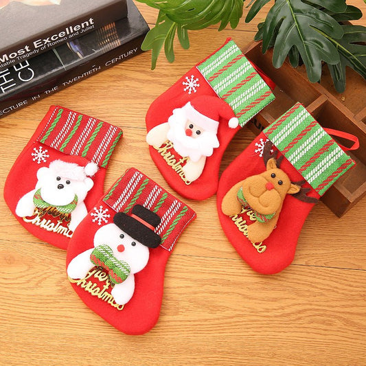 Santa Claus Gold Stockings Bag - Cake Pops Parties