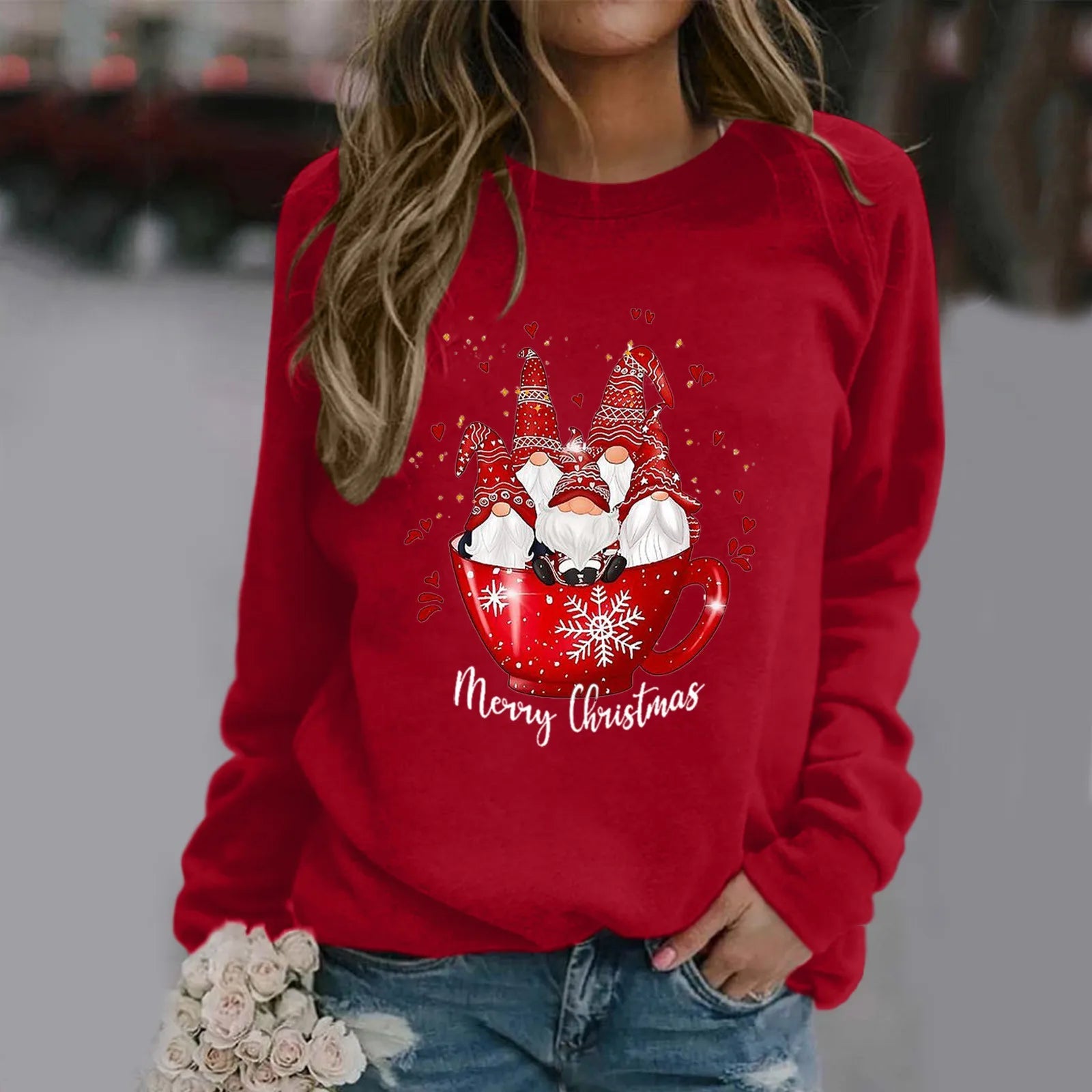 Santa Claus Print Christmas Hoodies - Cake Pops Parties