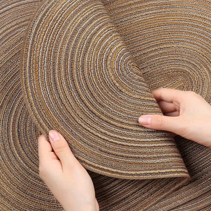 Set of 1/4/6/10 Oval Braided Placemats - Eco - Friendly & Durable - Cake Pops Parties