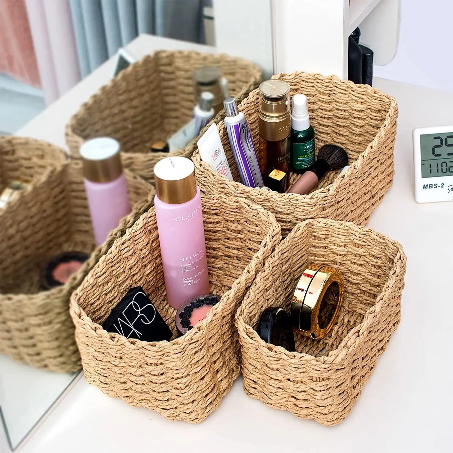 Set of 3 Braided Storage Baskets - Cake Pops Parties