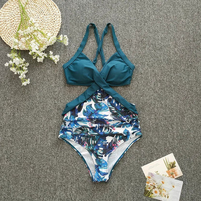 Sexy Open Back One Piece Swimsuit | Women's Stylish Beach Bathing Suit - Cake Pops Parties