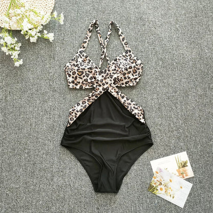 Sexy Open Back One Piece Swimsuit | Women's Stylish Beach Bathing Suit - Cake Pops Parties