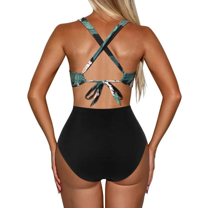 Sexy Open Back One Piece Swimsuit | Women's Stylish Beach Bathing Suit - Cake Pops Parties