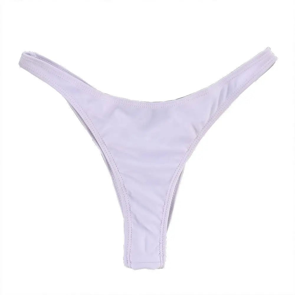 Sexy Side Tie Thong Bikini Bottoms | Adjustable Brazilian Swim Briefs - Cake Pops Parties