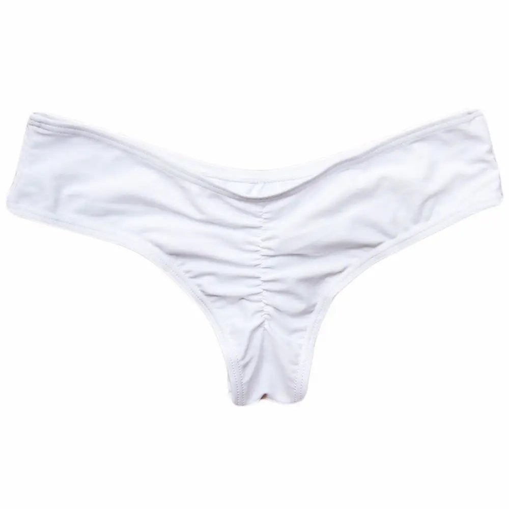 Sexy Side Tie Thong Bikini Bottoms | Adjustable Brazilian Swim Briefs - Cake Pops Parties