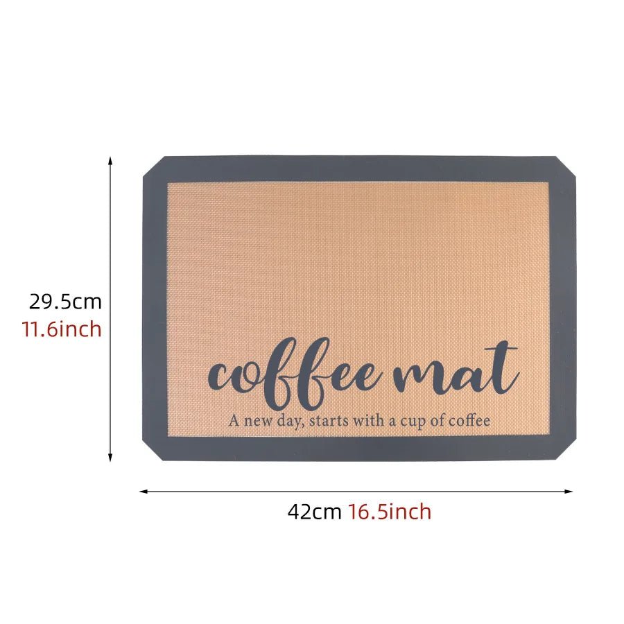 Silicone Coffee Maker Mat - Countertop & Coffee Bar Accessories - Cake Pops Parties
