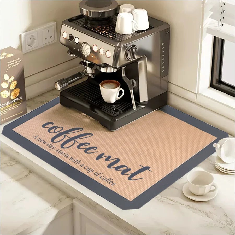 Silicone Coffee Maker Mat - Countertop & Coffee Bar Accessories - Cake Pops Parties