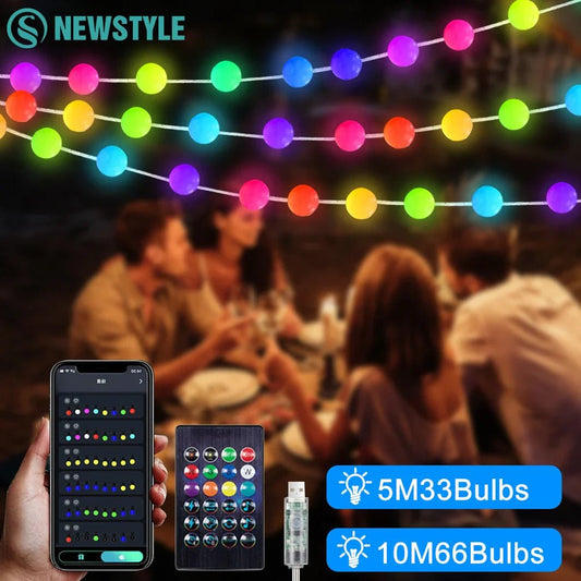 Smart Color Changing Globe String Lights - Cake Pops Parties