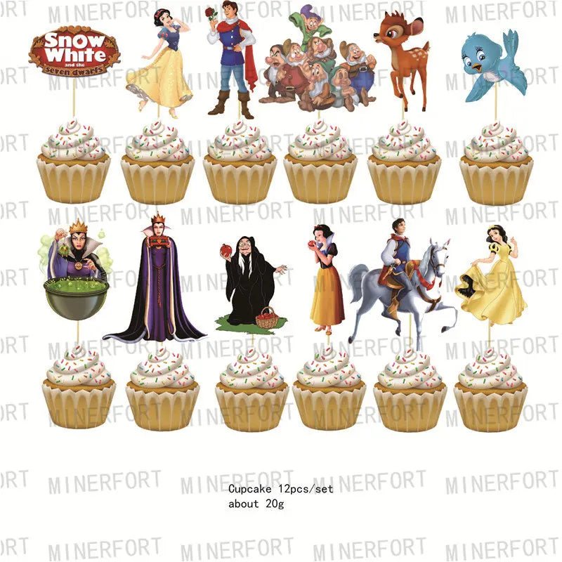 Snow White Princess Birthday Banner - Cake Pops Parties