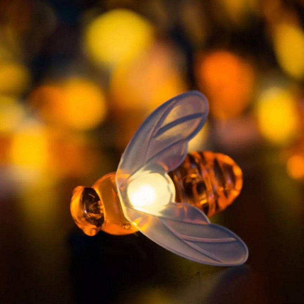 Solar Bee String Lights Christmas Garden Décor - Cake Pops Parties