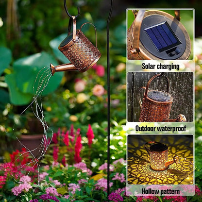 Solar Cascading Watering Can Light - Cake Pops Parties