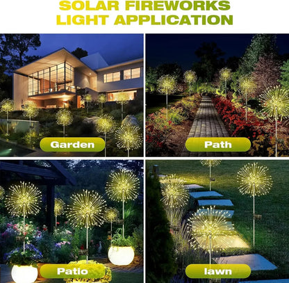 Solar Firework Lights - Garden Fairy Decoration - Cake Pops Parties