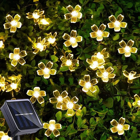 Solar Garden String Lights LED Blossom Festoon - Cake Pops Parties