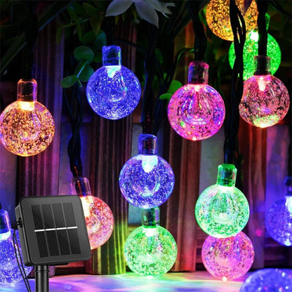 Solar Globe String Lights 60 LED 8 Modes - Cake Pops Parties