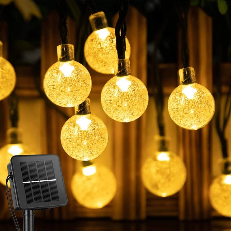 Solar Globe String Lights 60 LED 8 Modes - Cake Pops Parties