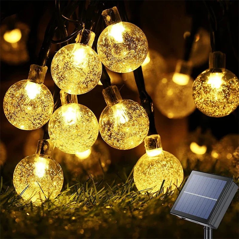 Solar Globe String Lights 60 LED 8 Modes - Cake Pops Parties