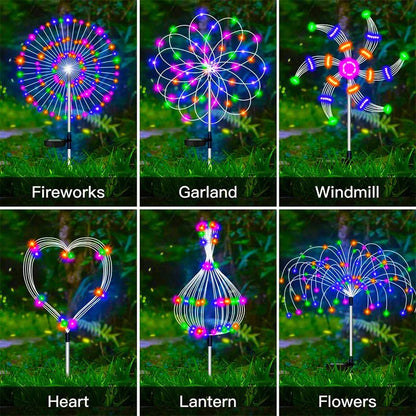 Solar LED Firework Fairy Lights - Cake Pops Parties