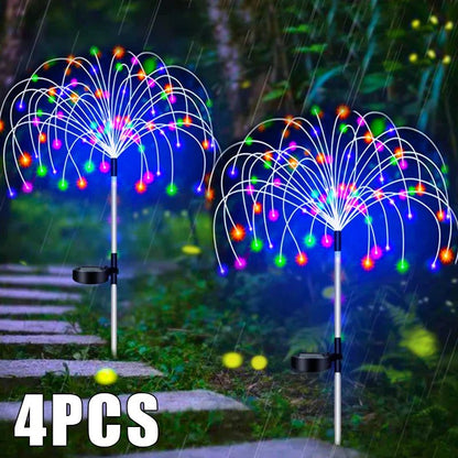 Solar LED Firework Fairy Lights - Cake Pops Parties