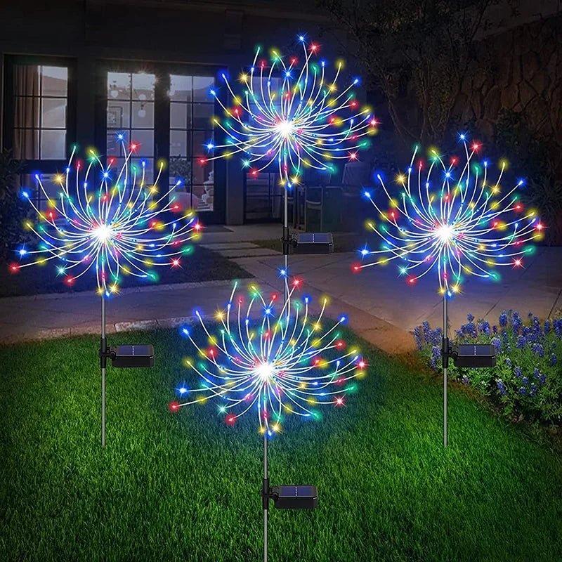 Solar LED Firework Fairy Lights - Outdoor Garden Decoration - Cake Pops Parties