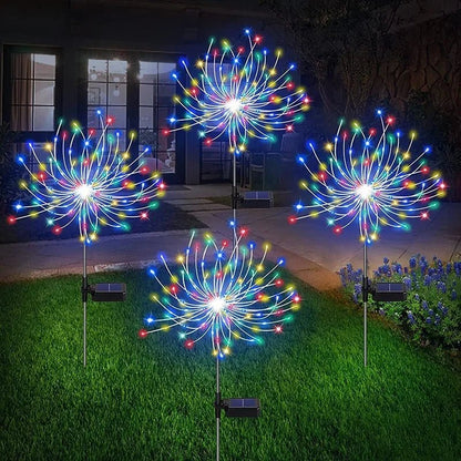 Solar LED Firework Fairy Lights - Outdoor Garden Decoration - Cake Pops Parties