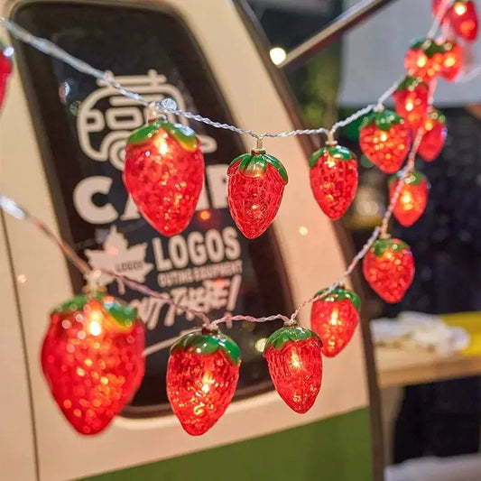 Strawberry String Lights for Home Decoration - Cake Pops Parties