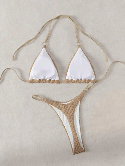 Stylish Split Bikini Two - Piece Swimsuit | Women's Beach Swimming Wear - Cake Pops Parties