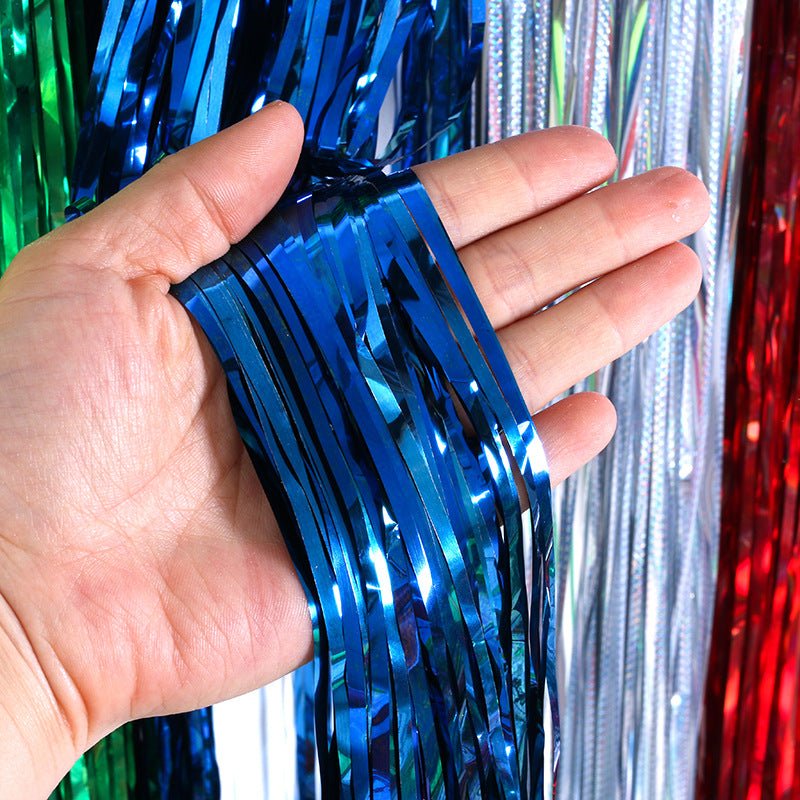 Tassel Rain Silk Balloon Curtain - Cake Pops Parties