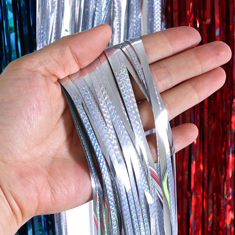 Tassel Rain Silk Balloon Curtain - Cake Pops Parties