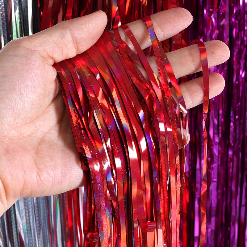 Tassel Rain Silk Balloon Curtain - Cake Pops Parties