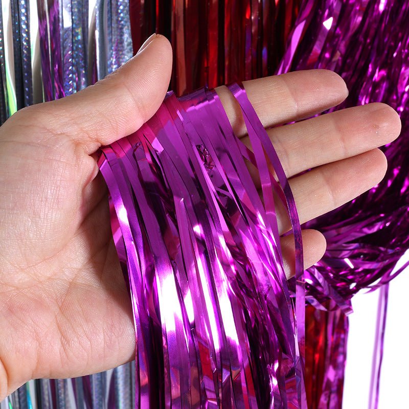 Tassel Rain Silk Balloon Curtain - Cake Pops Parties