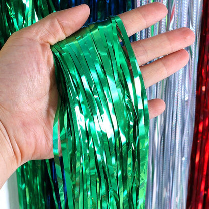 Tassel Rain Silk Balloon Curtain - Cake Pops Parties