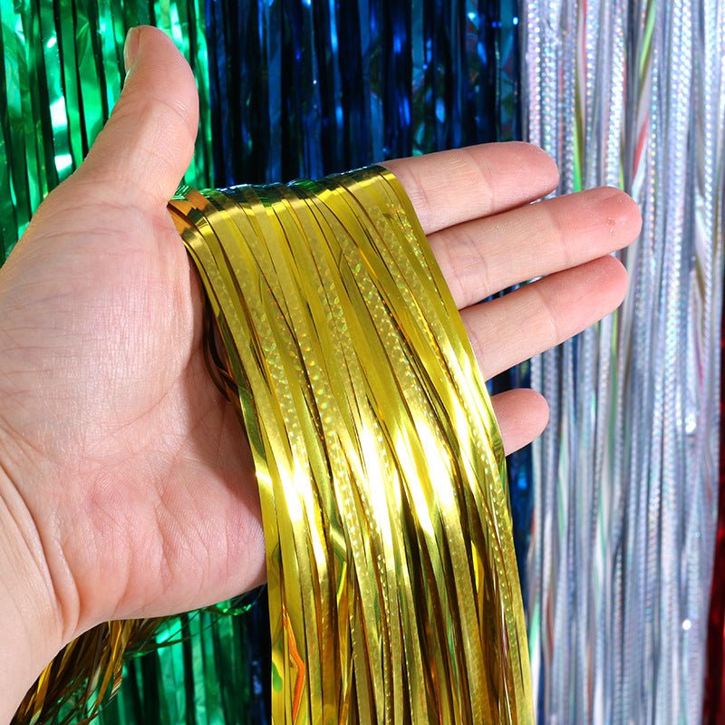 Tassel Rain Silk Balloon Curtain - Cake Pops Parties